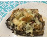 Foto del paso 5 de la receta: Berenjenas rellenas de pollo