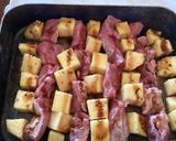 A picture of step 3 of California Farm Kababs with Pineapple and Pork.