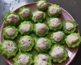 A picture of step 1 of Bitter Gourd with Minced Fish.