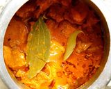 A picture of step 4 of Kashmiri Rogan Josh.