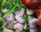 धनिया चटनी(Dhaniya ki chatni recipe in Hindi) रेसिपी चरण 1 फोटो