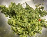 A picture of step 1 of Bajra & Rajgira thepla.