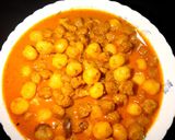 ছোট আলু দিয়ে সয়াবিন ঝাল রেসিপির ধাপ 3 ছবি