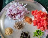A picture of step 2 of Tomato Onion Rice Chilla.