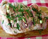 A picture of step 1 of Roast Leg of Lamb 🥰.