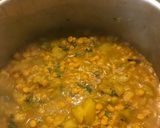 A picture of step 4 of Zucchini chana dal.