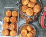 Foto langkah ke 9 dari resep PALM CHEESE COOKIES 1 TELUR tanpa mixer.