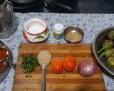 A picture of step 1 of Vidarbha special Nagpuri style Wanga batata Saoji masala bhaji.