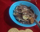બનાના બિસ્કિટ ચોકલેટ પુડીગ(banana biscuit chocalte puding recipe in Gujarati) રેસીપી સ્ટેપ3ફોટો