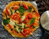 A picture of step 4 of Chapati Pizza.
