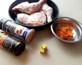 A picture of step 1 of Roasted chicken thighs.