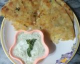 A picture of step 7 of Aloo pratha...yummyy.