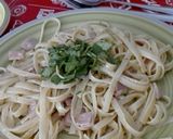 Foto del paso 5 de la receta: Fettuccini con salsa Alfredo y jamón