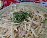Foto del paso 5 de la receta: Fettuccini con salsa Alfredo y jamón