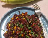Vadrizses, kukoricás lecsó (vegán) recept fázis 5 fotója