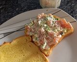 Foto del paso 1 de la receta: Sandwich de salmón con queso crema