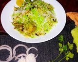 পালং চিকেন বিরিয়ানি (palang chicken biryani recipe in Bengali) রেসিপি ধাপ - 10 ছবি