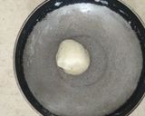 A picture of step 3 of Kesar Pista Coconut Rolls.