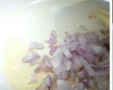A picture of step 1 of Bell Pepper Fried Rice.