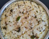 A picture of step 3 of White dhokla.