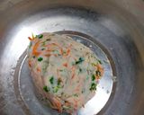 A picture of step 1 of Akki Roti.