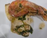 Foto del paso 8 de la receta: Pez espada en salsa picante verde con champiñones y gamba