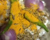 A picture of step 1 of Cabbage carrot thoran/ kerala style.