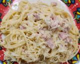 Foto del paso 4 de la receta: Spaghetti a la "Alfredo" con jamón