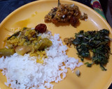 மதிய உணவு சாதம்,சாம்பார், கருணைக்கிழங்கு மசியல், அரைக்கீரைப் பொரியல் ரெசிபி ஸ்டேப் 5 புகைப்படம்
