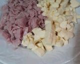 Foto del paso 3 de la receta: Capeletis caseros de jamón y queso con salsa de verdeo