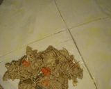 A picture of step 3 of Pattis on patela with ready-made paratha.