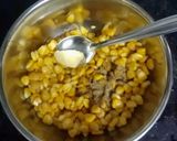A picture of step 1 of Buttery American corn bhel.