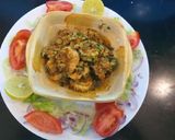 A picture of step 4 of Butter garlic paper prawns.