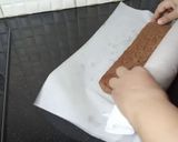 A picture of step 7 of Snickers Chocolate Roll Cake.