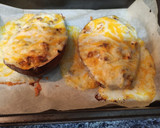 Foto del paso 4 de la receta: Berenjenas rellenas de pollo, zanahoria y boniato