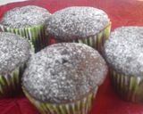 A picture of step 7 of Crazy Cupcakes - no eggs, no butter, no milk.