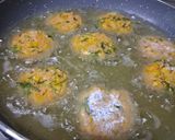 A picture of step 6 of Corn Tikki.