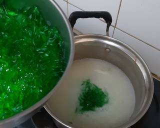 Pudding (ala) Cendol - Step 3