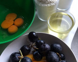 Foto del paso 1 de la receta: Torta-Sorpresa dulce de melocotón y uvas