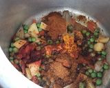 A picture of step 4 of Vidharbha style Masala bhat (lagnachya pangtitla masala bhat).
