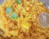 A picture of step 1 of Paneer biryani rice 🍚 😋.