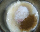 A picture of step 1 of Banana raita.