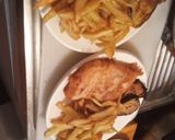 Foto del paso 5 de la receta: Tollo con berenjenas papas fritas