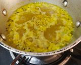 A picture of step 3 of Maharashtrian Style Besan Pitla.