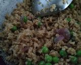 A picture of step 1 of Soya granules stuffing Beetroot Momos.