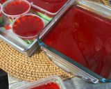 Gambar langkah 9 resipi Puding Pandan Sirap Santan.