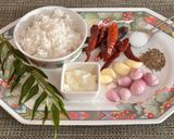 A picture of step 1 of Spicy Coconut Chutney - Kerala Style.
