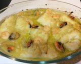 Foto del paso 6 de la receta Bacalao al horno con gambas y mejillones
