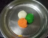 A picture of step 4 of Tricolour Peda.