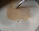 A picture of step 5 of Appam with Veg Stew.